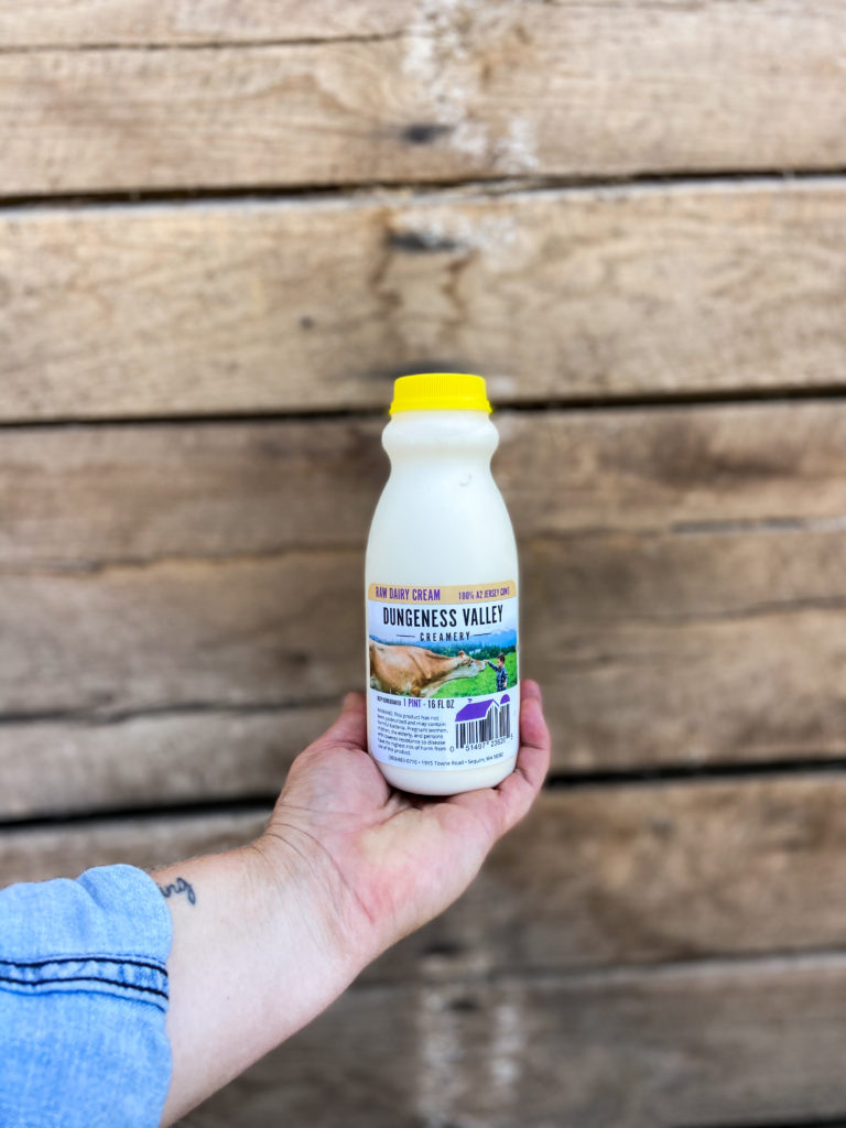 raw milk cream whatcom county bellingham raw dairy